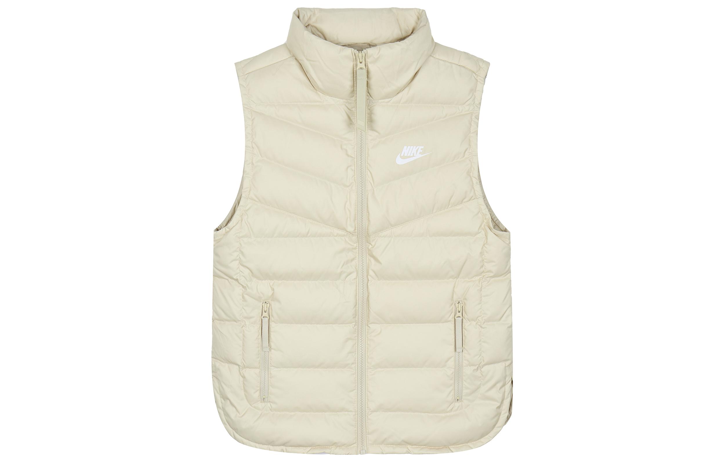 Nike Down Vests Women s White Stand Collar Moderate Other DR1591-206 M