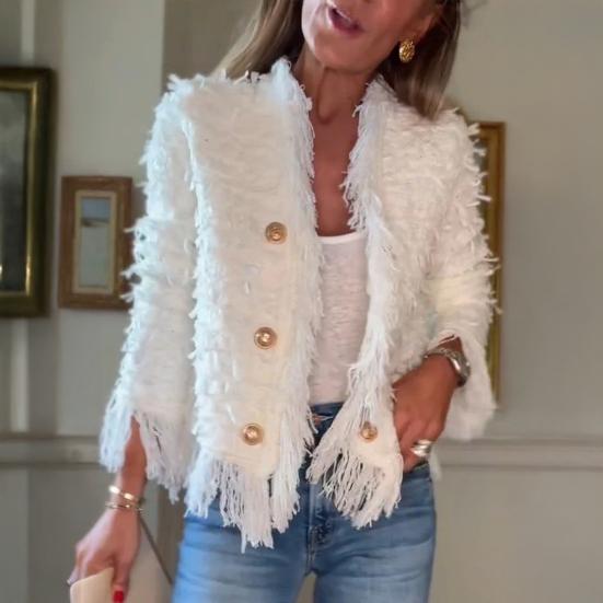 Women's Open Front Faux Fur Cardigan Fuzzy Dressy Shaggy Jacket Casual Long Sleeve Coat Fall Winter Outerwear