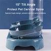 Pet Cat Bowl Automatic Feeder Water Dispenser Dog Cat Food Bowl with Drinking Raised Stand Double Dish Bowls for Cats Dogs Pet