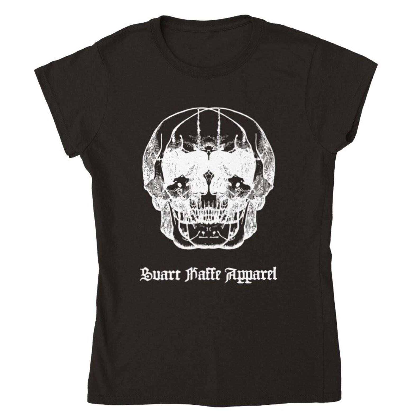 2 Skulls - Classic Womens Crewneck T-shirt | Gildan 64000L XL