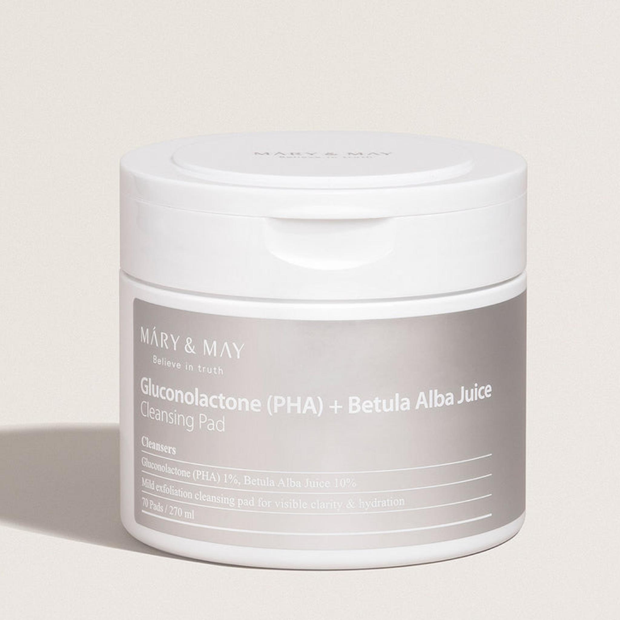 Мэри и Мэй глюконолактон (PHA)+Очищающие салфетки с соком березы белой (70ЭА) 70pads — фото 5