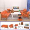 Detailed Plastic Miniature Furniture with Accessories for 1/12 Dollhouses Living Room Bathroom Kitchen Scene Decoration