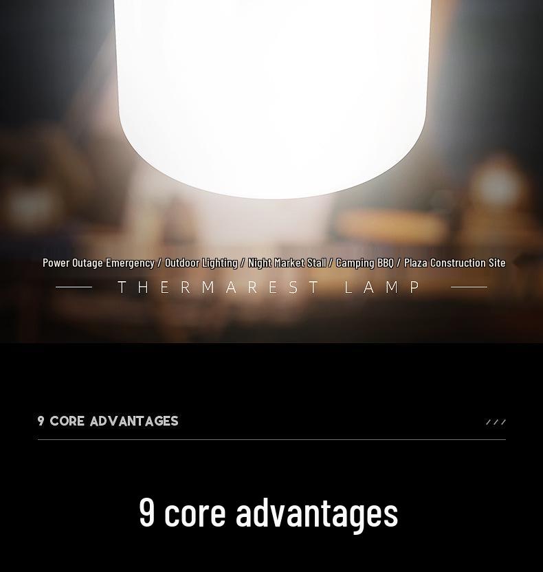 Rechargeable Multi-Functional Super Bright Camping Lantern with Long Battery Life for Emergency and Night Market Lighting