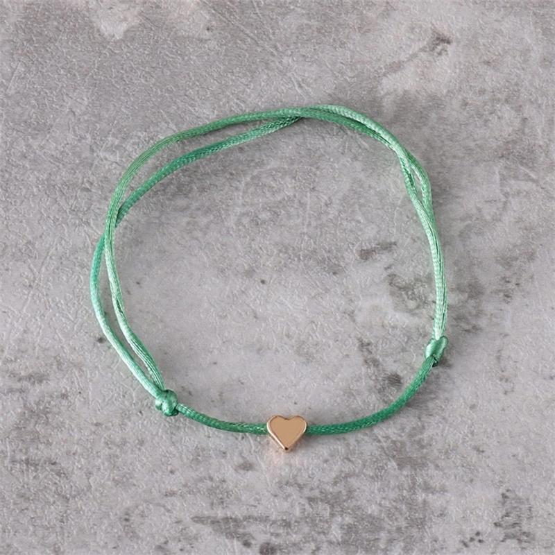 Set of 8 Delicate and Fashionable Heart Bracelets Delicate Heart Rope Stylish Hand Jewelry for Fashion Individuals