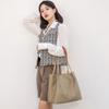 New One-shoulder Casual Canvas Tote Bag Popular Bag Large Capacity Oxford Cloth Simple Women's Bag Carry
