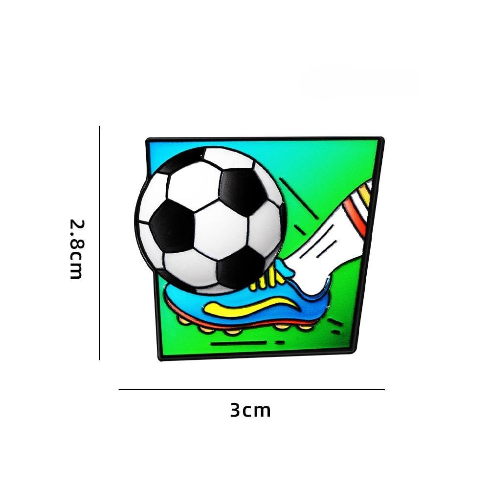 1 peça distintivo de metal para basquete, futebol, badminton, mochila de estudante, chapéu, casaco jeans, decoração faça você mesmo, alfinetes de lapela, broche de casal para meninos