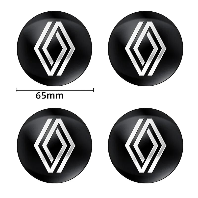 Krytky nábojů 56mm 60mm 65mm Kryt středového víčka kola auta Samolepka s logem Pro Renault Clio 4 Megane 2 3 Captur Trafic Koleos Kadjar Grand