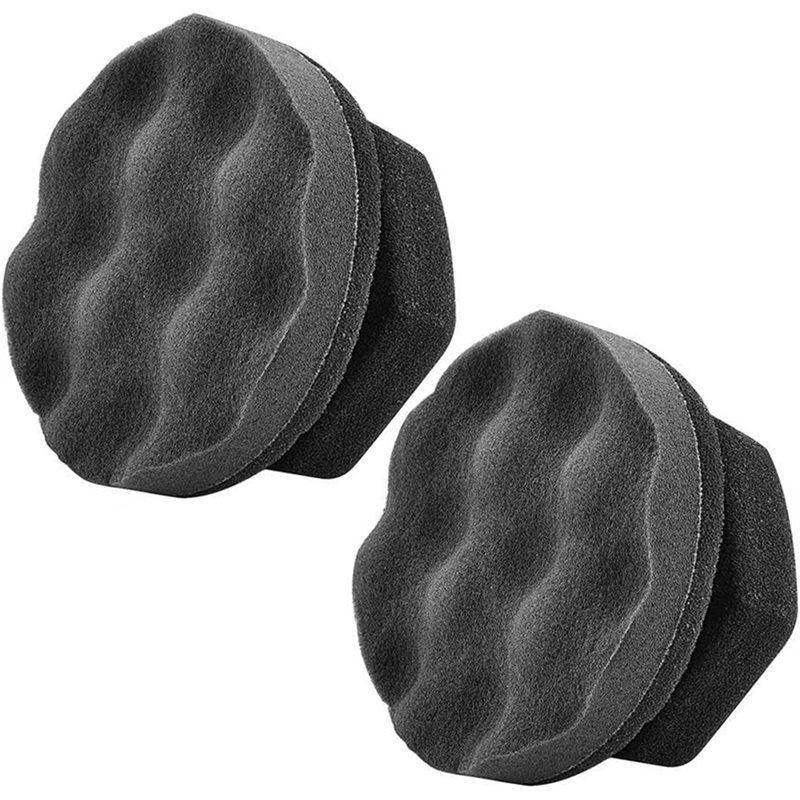 Reble Hex-Grip Tire Detailing Tool For Applying Tire Shine, 2 Pack Large Tire Dressing Applicator Pad