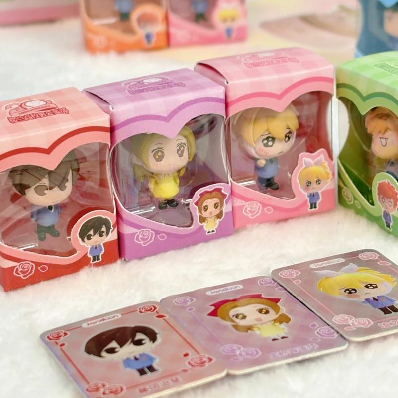 Hot New Ouran High School Host Club Mini Rice Grain Doll Cute Mini Anime Action Figure Desktop Ornamen Festival Gifts