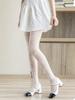 New spring and summer ultra-thin white stockings jk jacquard love stockings meat-through lace sexy pantyhose black silk