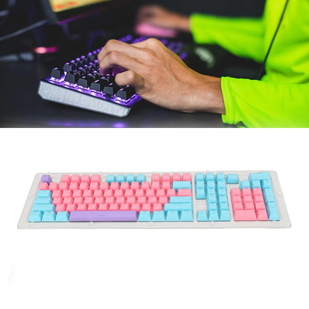 PBT Keyboard Keycaps 2 Color Injection Molding Light OEM Height Combination Keycaps for Mechanical Keyboard