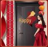 Double Happiness Wedding Room Decoration Set with Door Stickers
