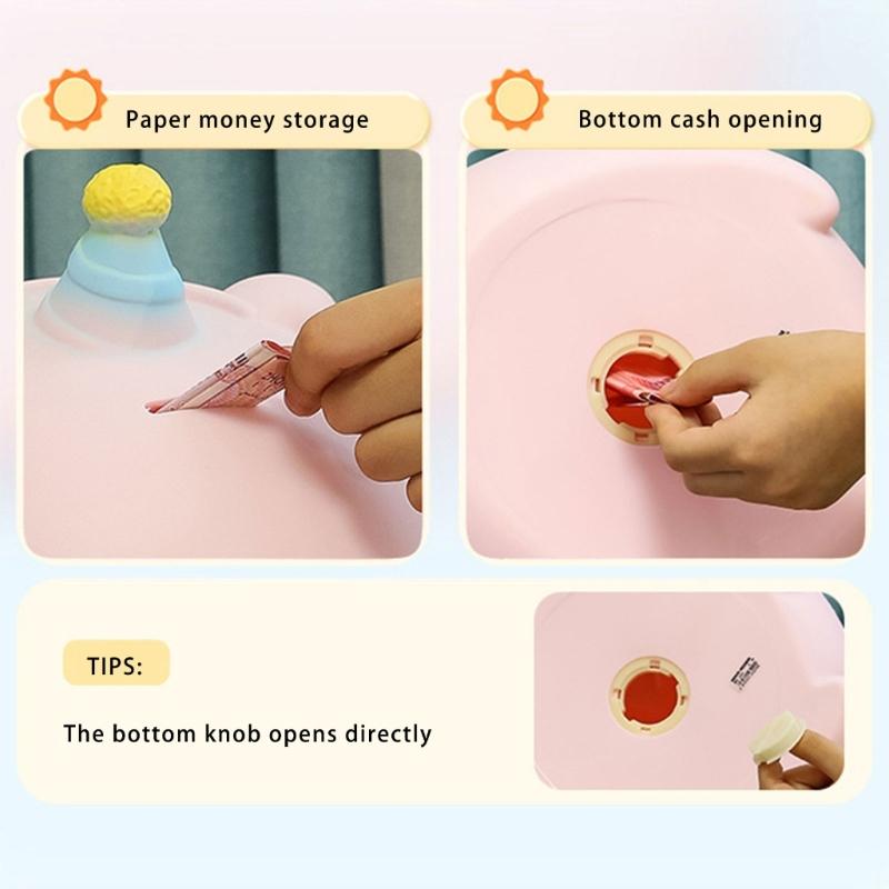 Cartoon Pig Shaped Piggy Bank Cartoon Pig Money Saving Early Educational Fun Table Toy Ornaments for Kids