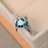Three Heroes European-American Style Fashion Zircon Women's Ring - Versatile Travel Jewelry