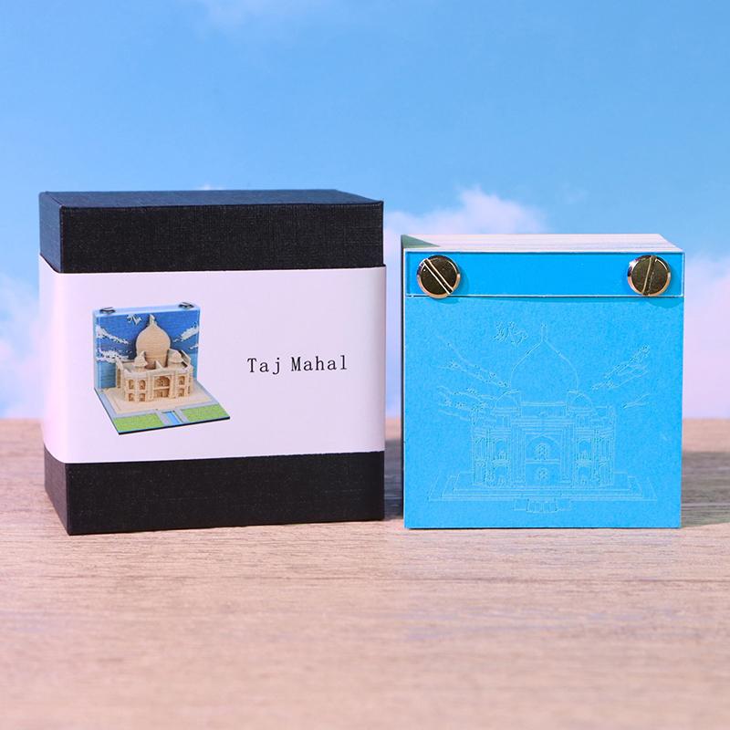 3D Paper Carving Art Craftwork Memo Pad Notepad Note Pad Desk Decoration Creative Diy Decorative Gift For Christmas Housewarming