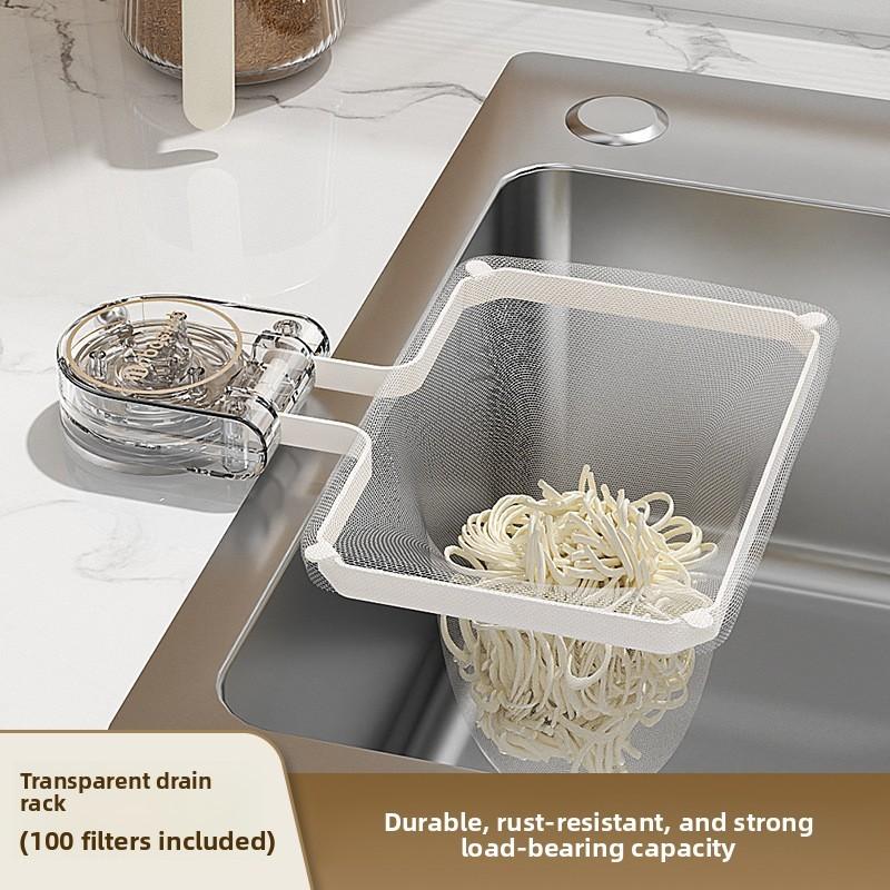 Abs Suction Sink Filter Basket With 50 Pack For Kitchen Drain Debris Removal