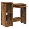 Vidaxl Desk With Shelves, Old Wood, 84X40X78 Cm
