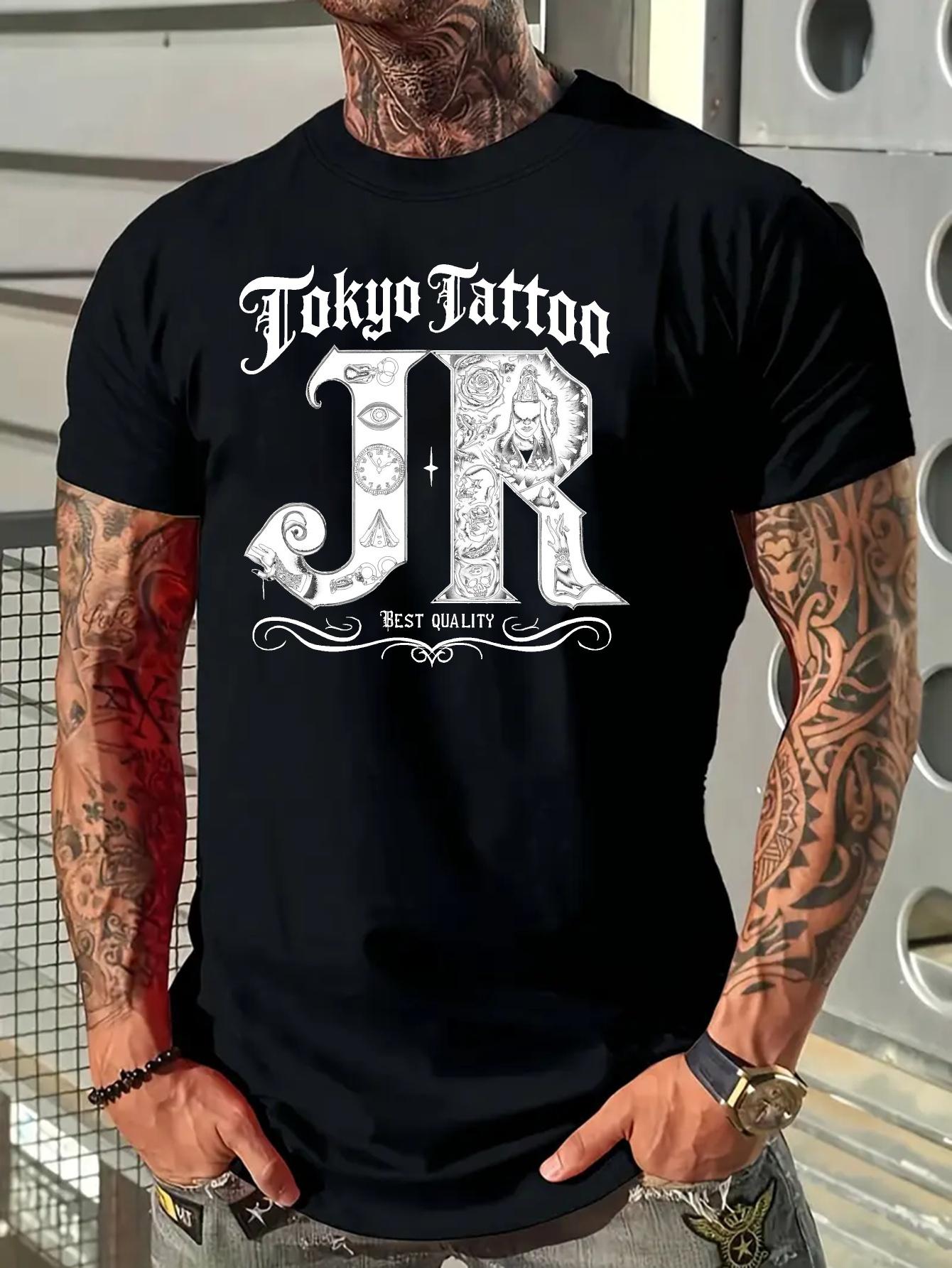Tokyo Tattoo Graphic T-shirt - Cotton Blend S