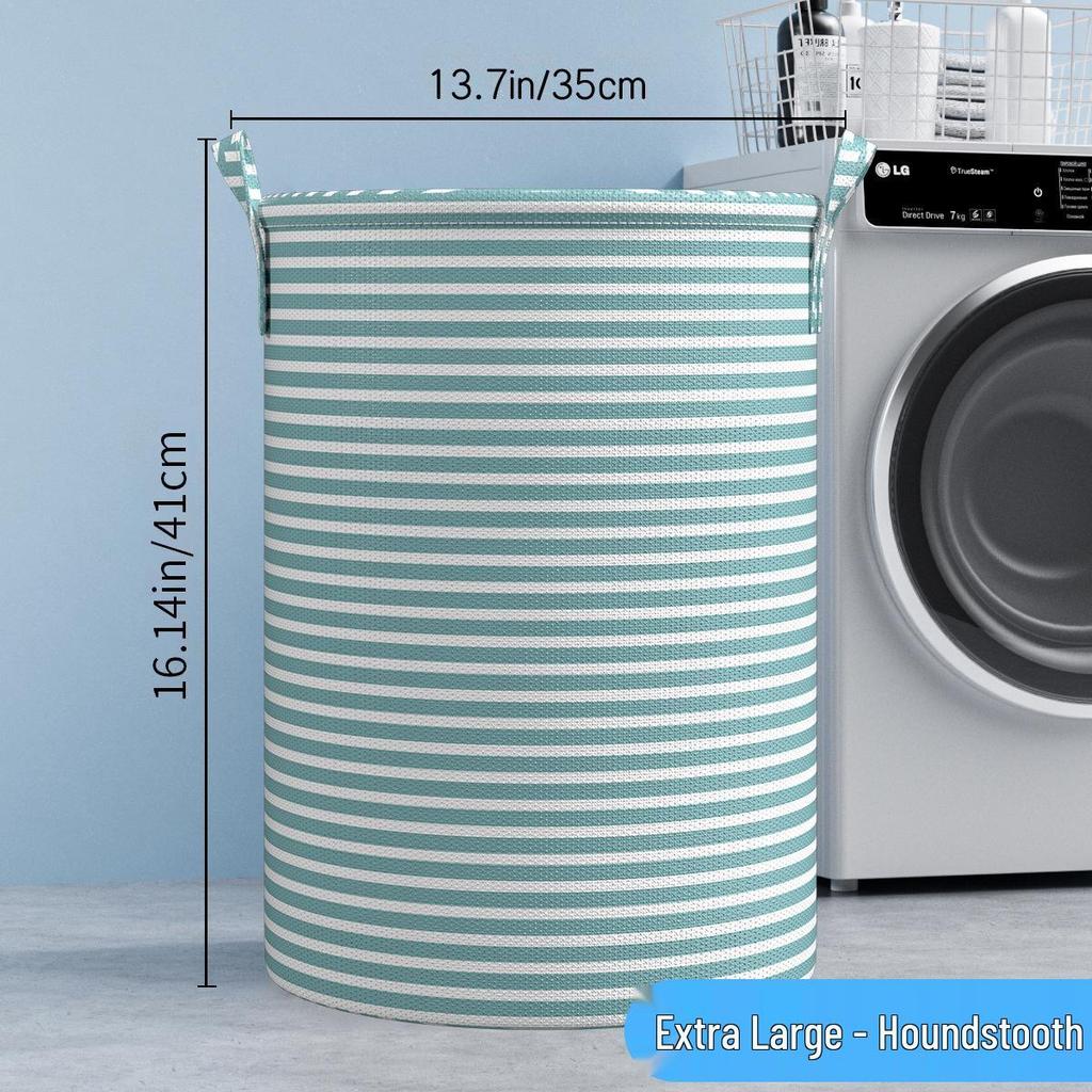 Collapsible Fabric Laundry and Storage Basket for Clothes and Toys
