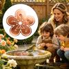 Piatto per Vasca Uccelli in Rame Piatto Purificatore per Vasca Uccelli con Supporto a Tre Punti Vasca per Uccelli Stagione Unica Piatto Purificatore per Giardino