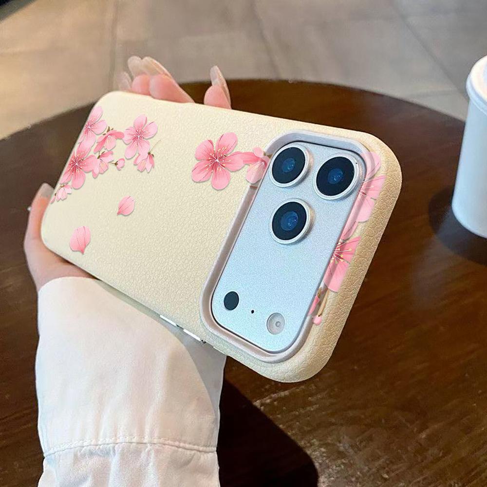Pink Peach Blossoms Phone Case For iPhone 16 Pro Case iPhone 13 15 11 12 14 Pro Max 16e 15 Plus 17 Air Shockproof Cover