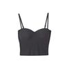 4 Farger Camisole for Kvinner Fitness Crop Topper Sommer Elegant Sexy Allsidig Casual Estetisk Ensfarget Ny