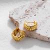 Twist Woven Mini Hoop Earrings for Women Gold Plated Pleat Thick Small Huggie Hoops Ear Buckle Piercing Jewelry New Design