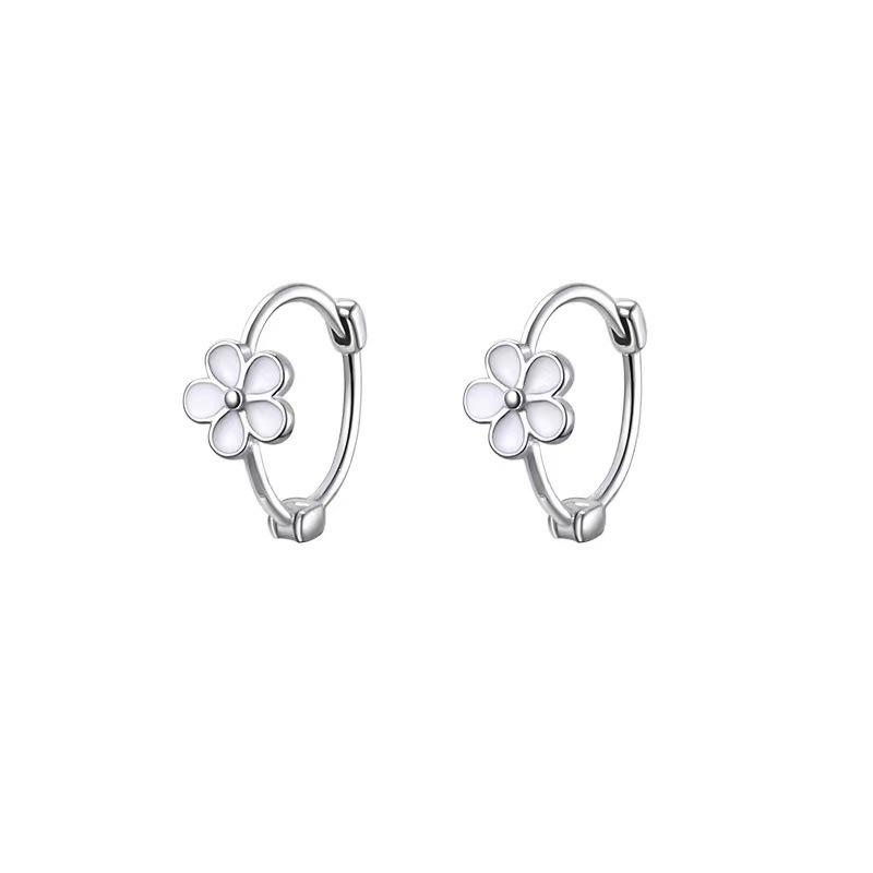 925 Sterling Silver Flower Earrings - Elegant Light Luxury Women's Studs, 2024 Summer Niche Design