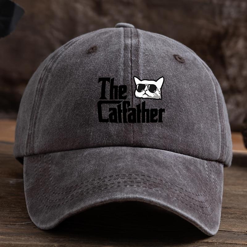 Alphabet Cat Fun Printed Baseball Hat Men's and Women's Fashion Versatile Outdoor Trendy Hat