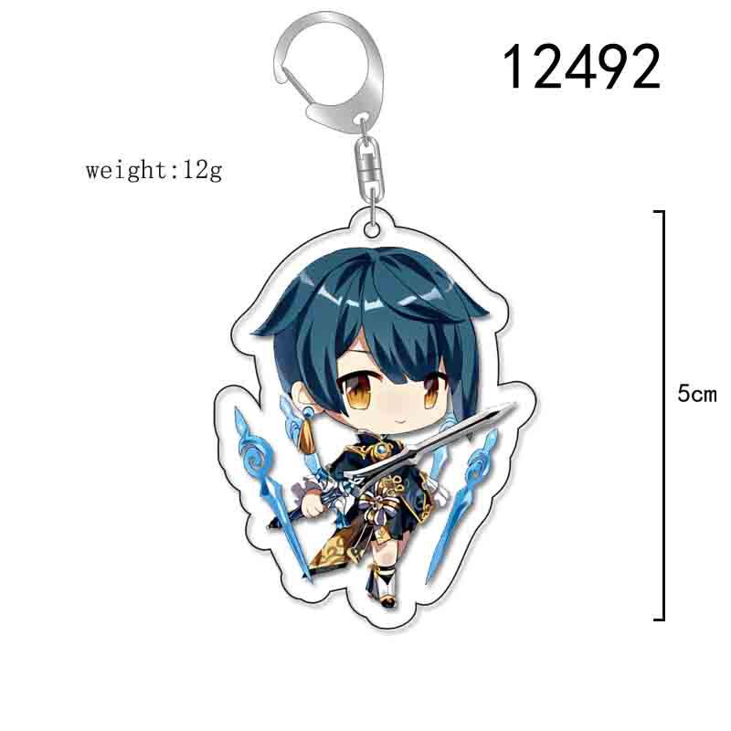 Raiden Shogun & Yae Miko Genshin Impact Acrylic Keychain