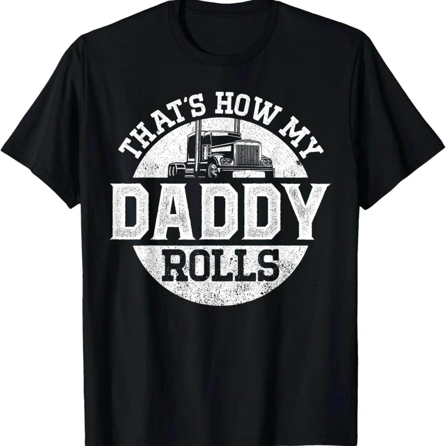 Дальнобойщик Водитель грузовика Папа Сын Дочь Винтаж Вот как моя футболка S