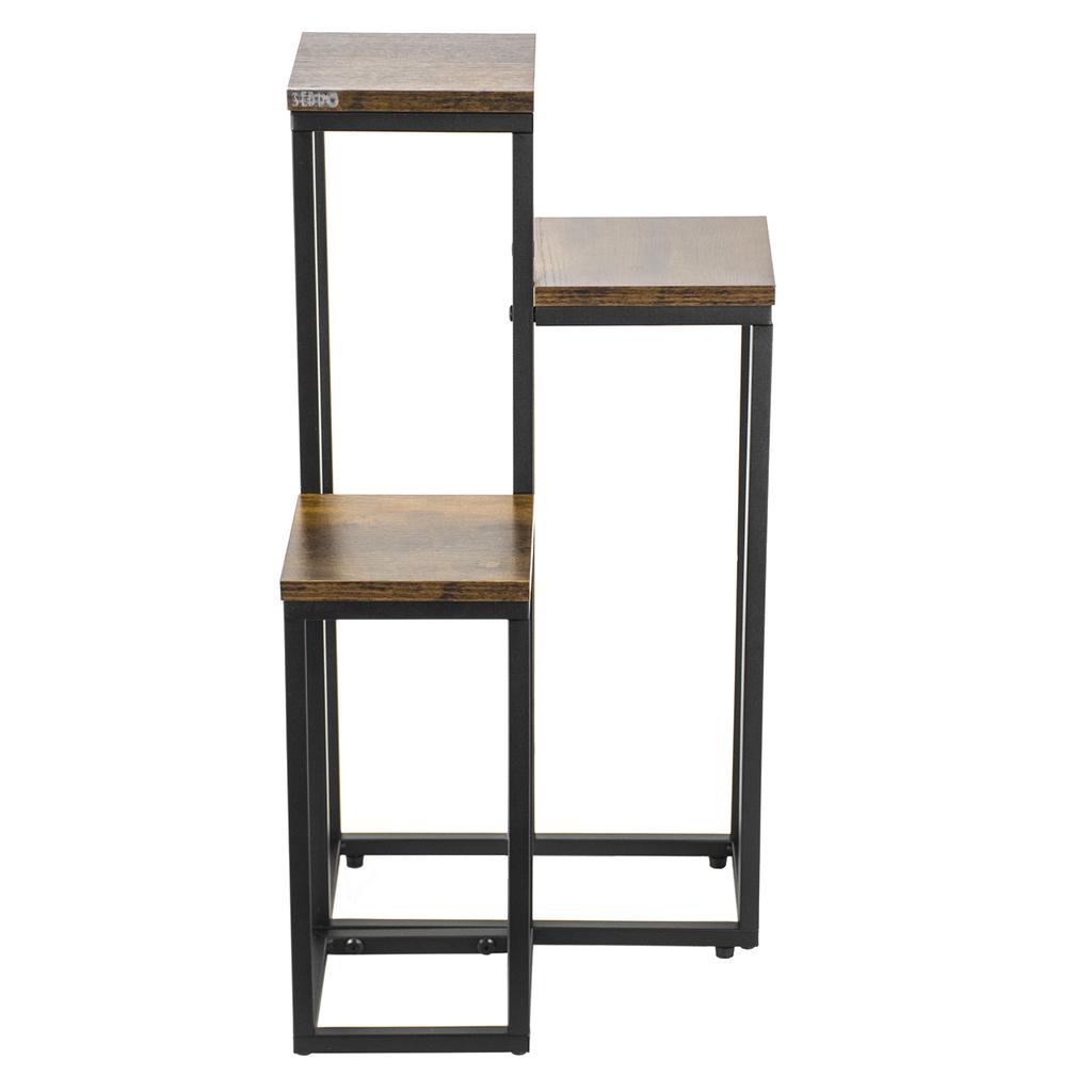Metal loft standing flower stand, multi-level metal flower stand