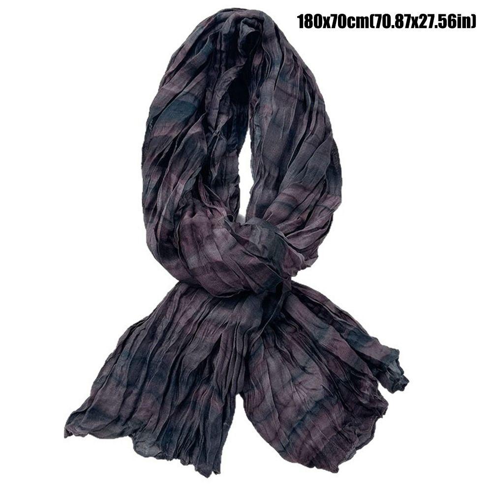 Folded Warm Scarf Cotton Neckerchief New Silk Scarf  Autumn Winter