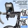 Waterproof Bicycle Phone Holder Motorcycle Bike Phone Case Bag for Bike Phone Stand Mount 360° Rotation for 5.5-6.9inch