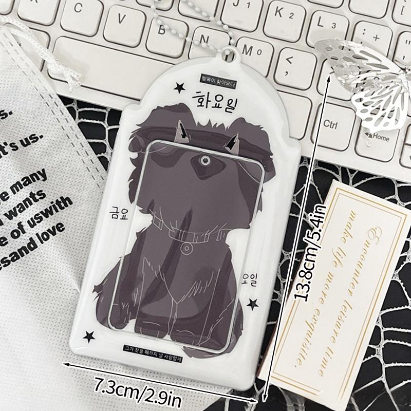 Photocard Holder Keychain Y2K Binder Photocard Idol Kpop Photo Card Holder Backbag Display Pendant Student Card Protective Cover