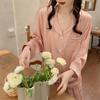 Romantisches Süßes Herzform Jacquard Damen Pyjama Französisch Y2k Elegant Chic Hausnachthemd Neu Koreanisch Lässig Herbst Nachtwäsche