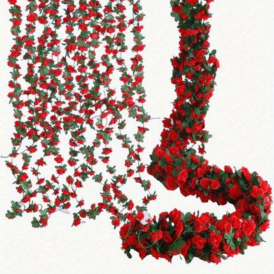 Künstliche Blumenpflanzen Gefälschte Rosenrankenblumen Zuhause Hotel Büro Hochzeitsparty Garten Handwerkskunst Dekoration