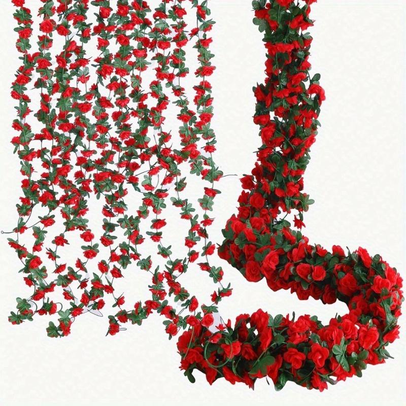 Artificial Flower Plants Fake Rose Vine Flowers Home Hotel Office Wedding Party Garden Craft Art Decoration
