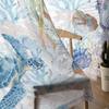 Marine Organisms Sea Turtle Jellyfish Seahorse Conch Coral Sheer Curtains Room Window Curtains Kitchen Tulle Voile Curtains