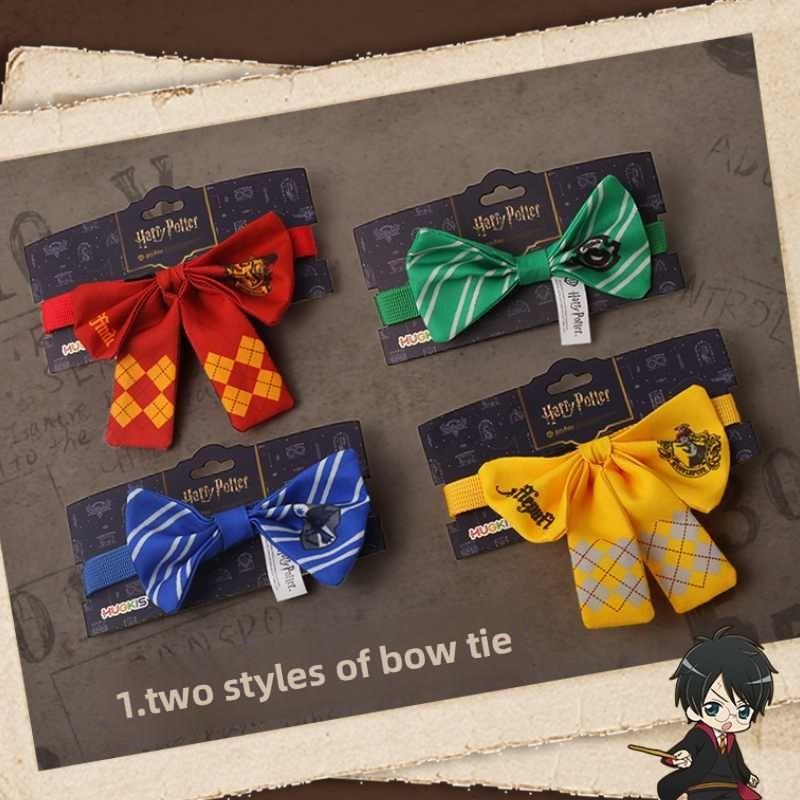 Slytherin Harry Potter Hufflepuff Ravenclaw Gryffindor Cat Bow Tie Pet Clothes