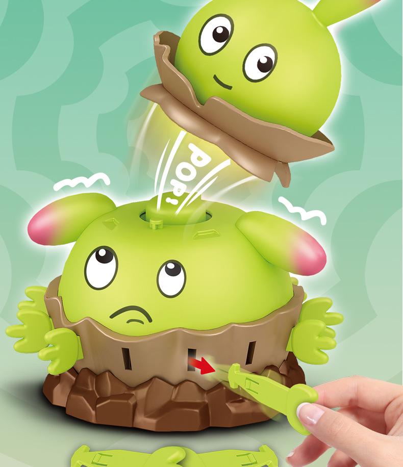 Genuine Plants vs. Zombies Twin Rabbit Radish Pull Toy - Novelty Interactive Prank for Boys