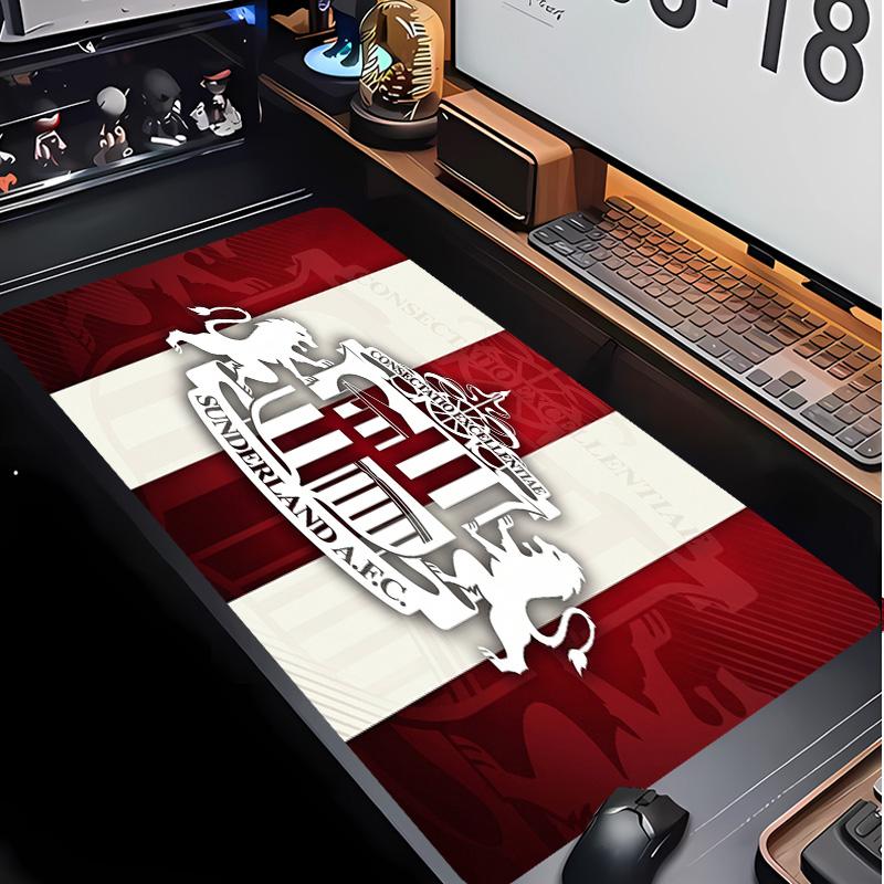 Sunderland Football Pattern Mouse Pad Non?Slip Rubber Base Gaming Mousepad For Desk Office Home