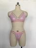 Sexy Lace Hollow-Out PU Leather One-Piece Lingerie with Iron Ring Details