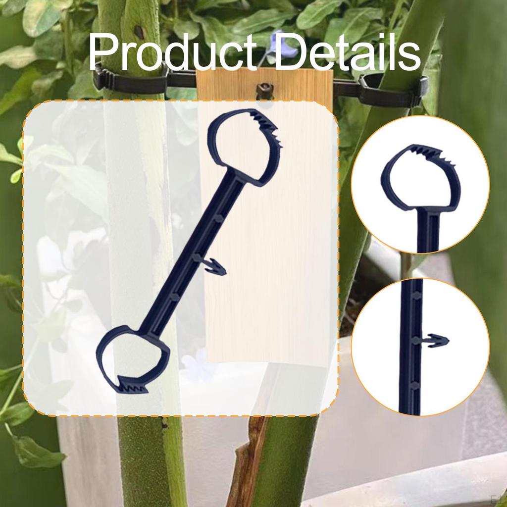 50 Hooks, Reusable Easy Install Double Locking Plant Tag Holders Clips for Plants