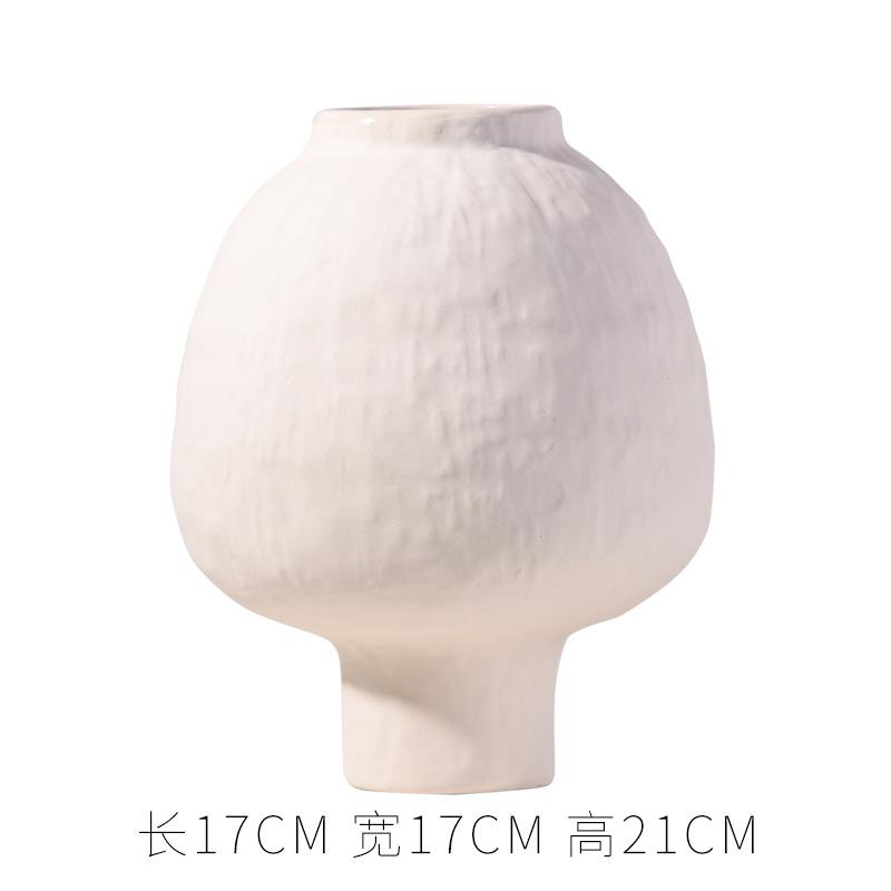 

Ins Style Ceramic Vase Wabi Sabi Minimalist Home Decor Flower Vase for Fresh Flowers