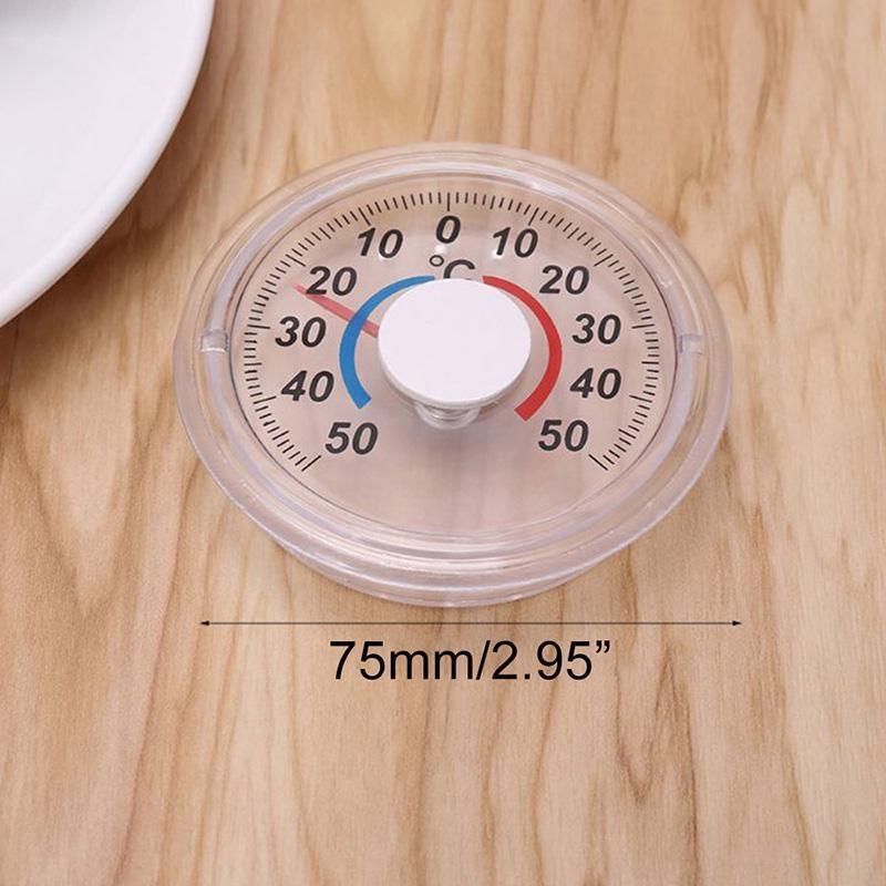 Round Plastic Door and Window Thermometer Pointer Type Cold and Heat