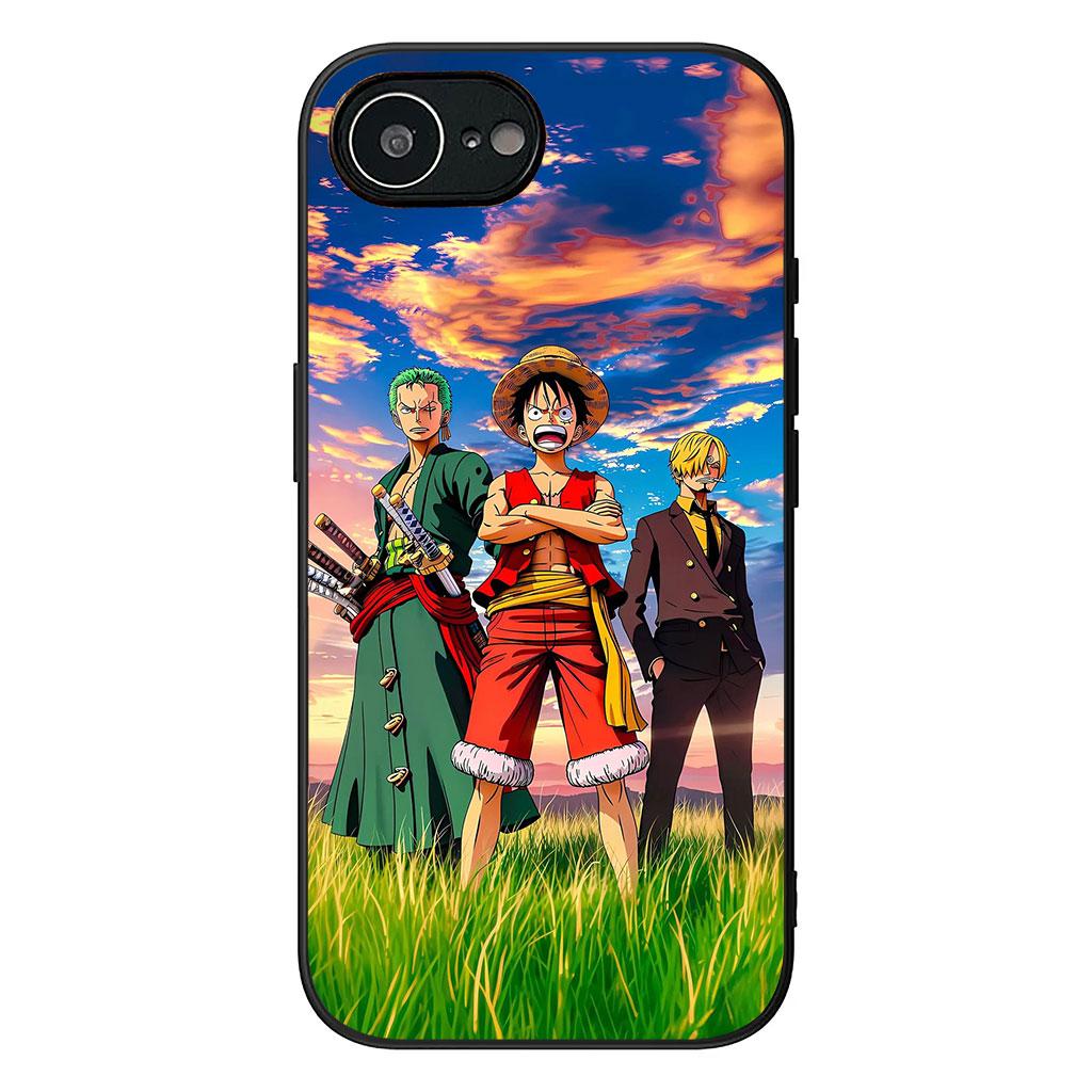 Cover for Apple iPhone 17 16 Plus 13 12 Pro Max Mini X XR ProMax 16E 15+ 16Plus Air Phone Case Zoro One Pieces Luffy Nico Robin