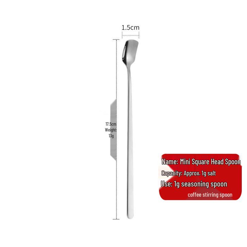 Stainless Steel Long Handle Coffee & Dessert Spoon