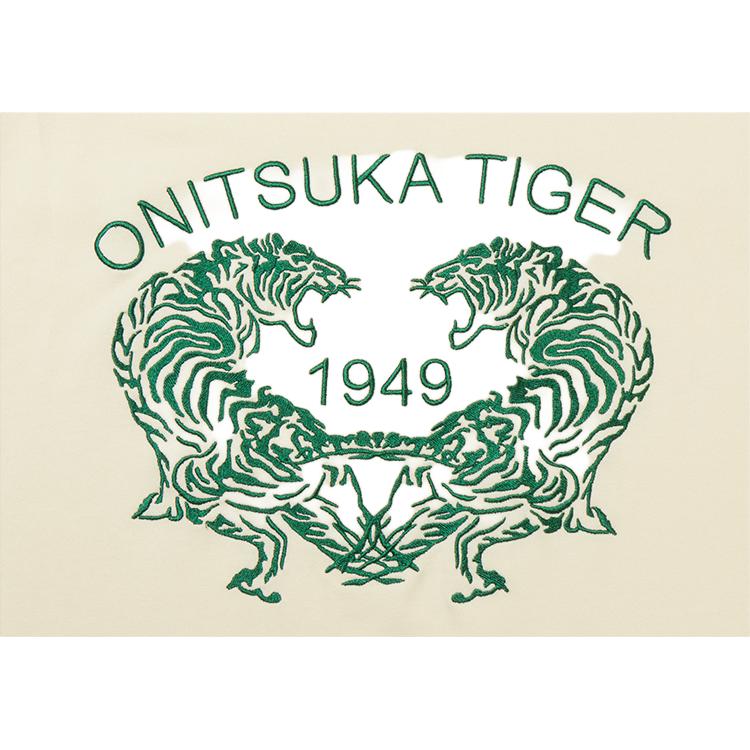 Onitsuka Tiger FW24 Sweater Top Series Logo Round Neck Pullover Long Sleeve Sweatshirt Men sweatshirt Off-White 2183B406-700