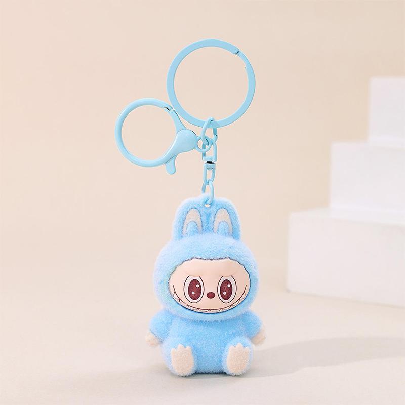 

Flocked Small Animal Bunny Doll Bag Pendant Keychain Creative Small Gift Pendant
